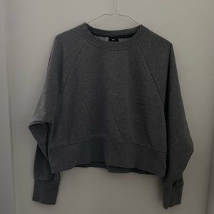 Girls’s Size XS Dark gray cropped crew neck sweatshirt